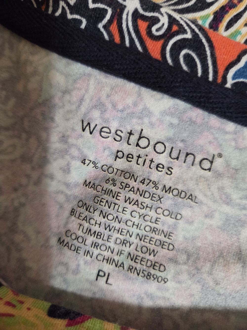 Vibrant Multi-Color Patterned Women's Top - Picture 2 of 8